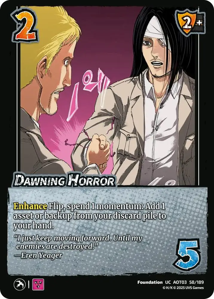 Dawning Horror card front