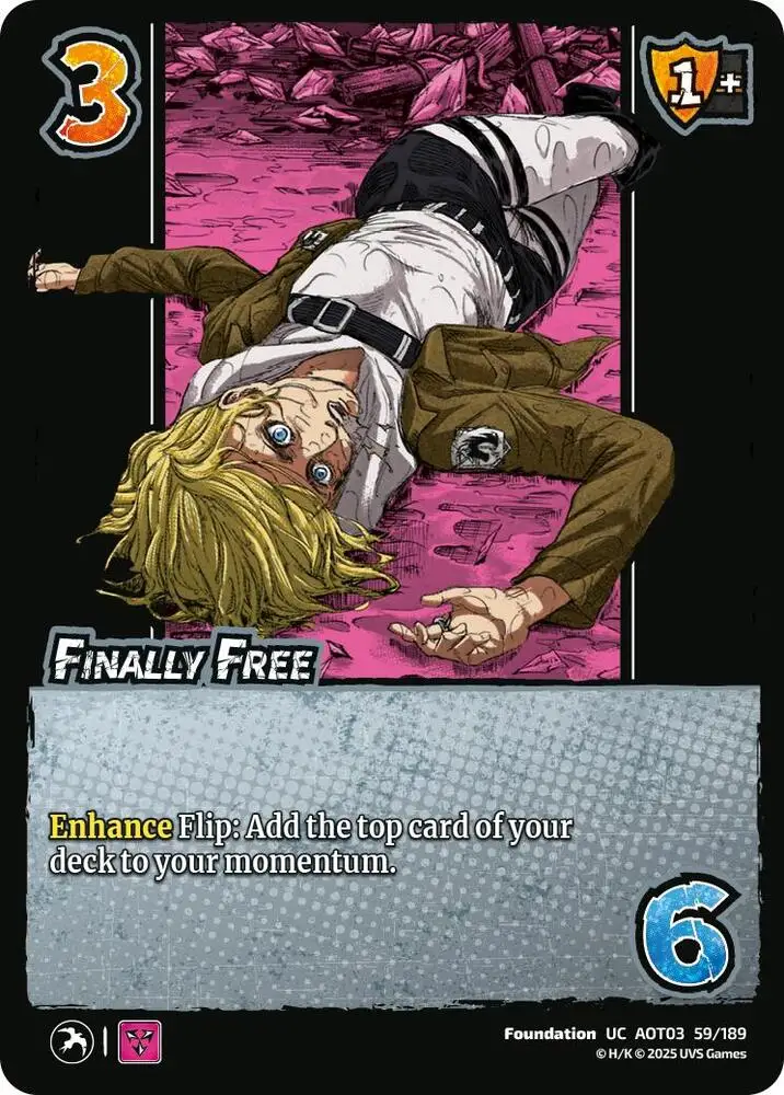 Finally Free card front