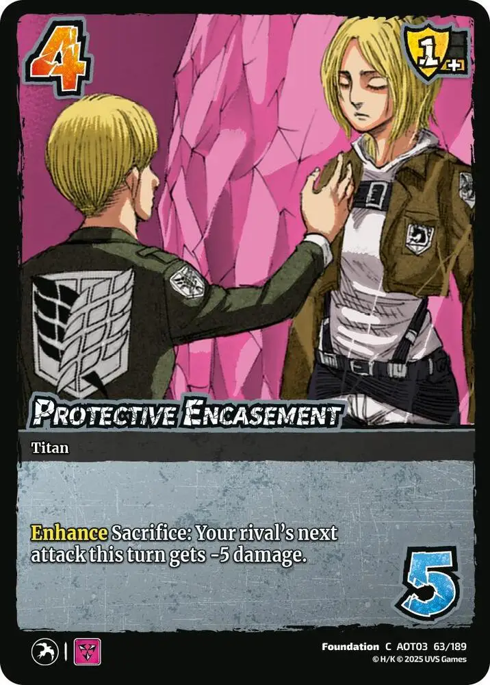 Protective Encasement card front