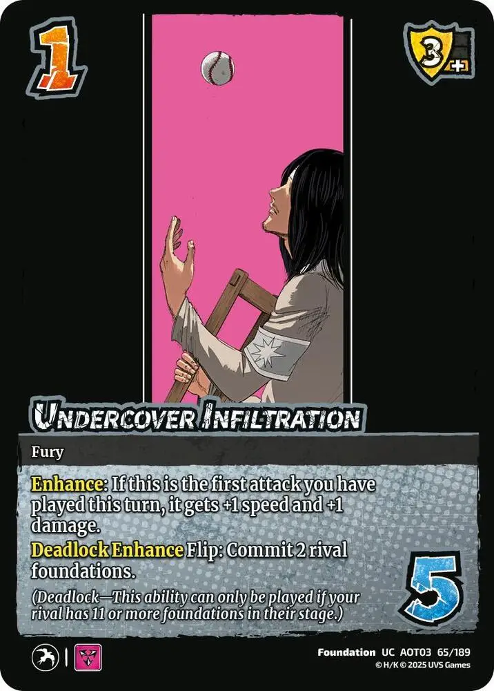 Undercover Infiltration card front