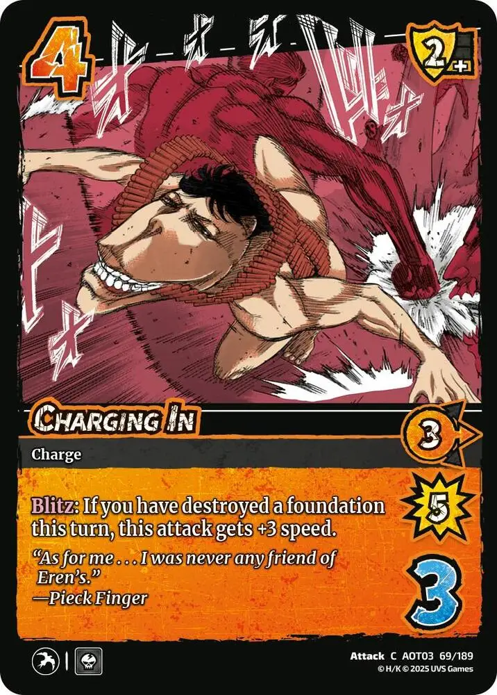 Charging In card front