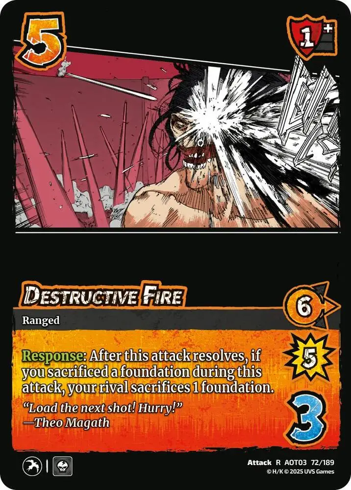 Destructive Fire card front