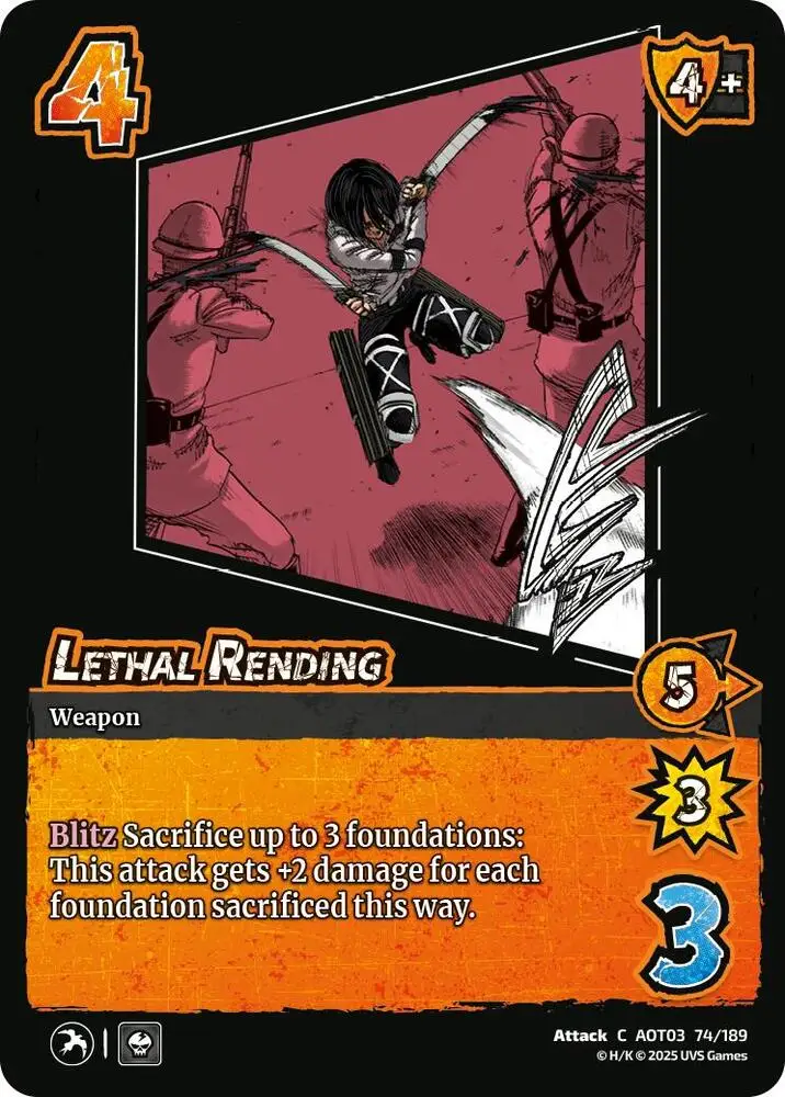 Lethal Rending card front