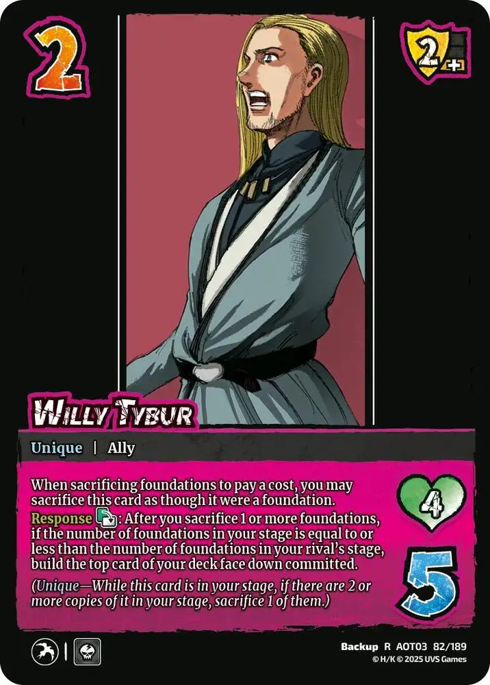 Willy Tybur card front