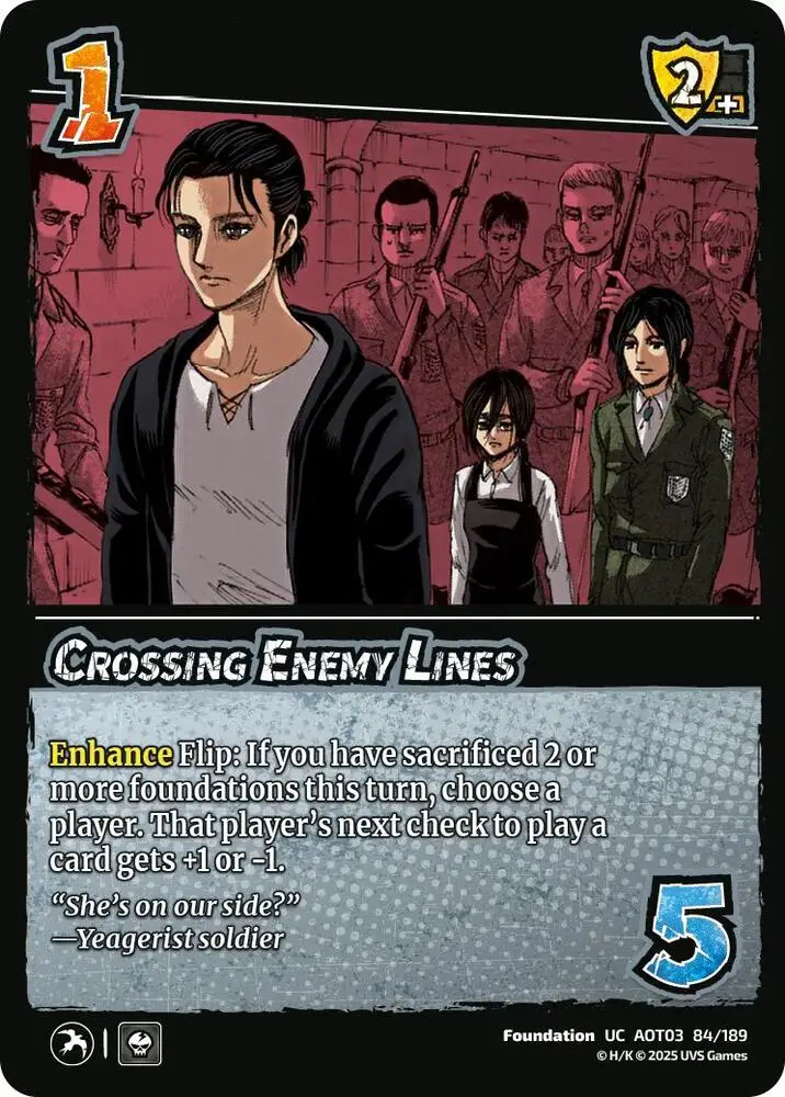 Crossing Enemy Lines card front