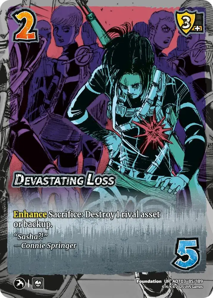 Devastating Loss card front
