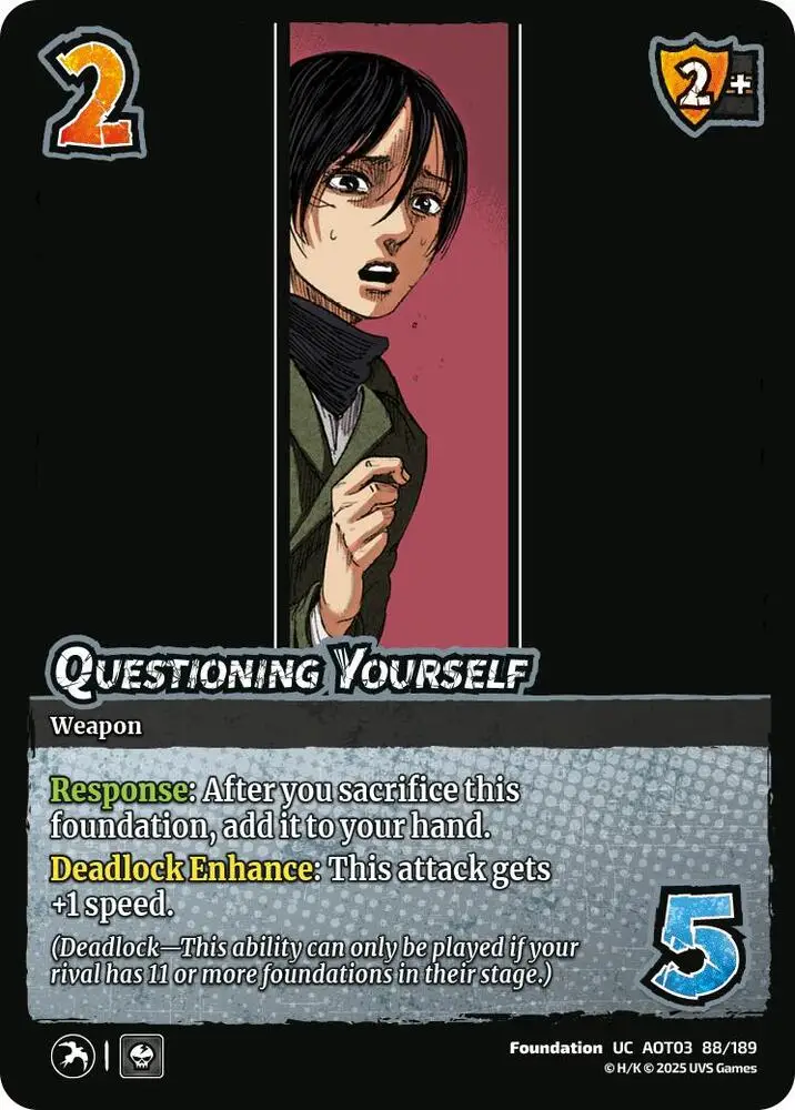 Questioning Yourself card front