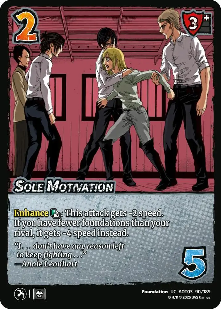 Sole Motivation card front