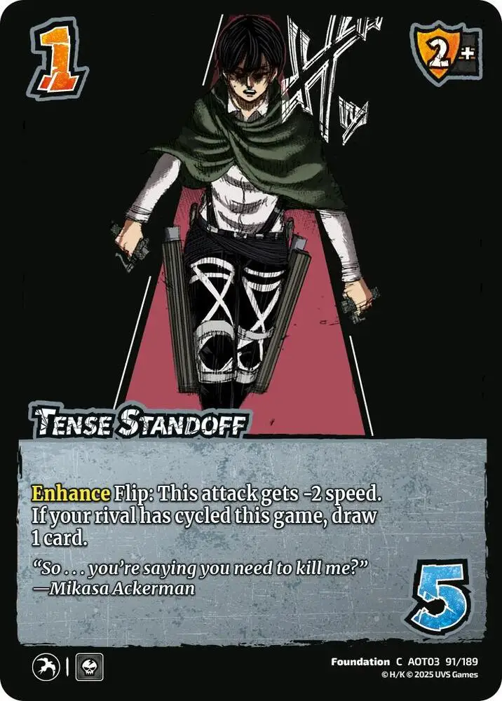 Tense Standoff card front