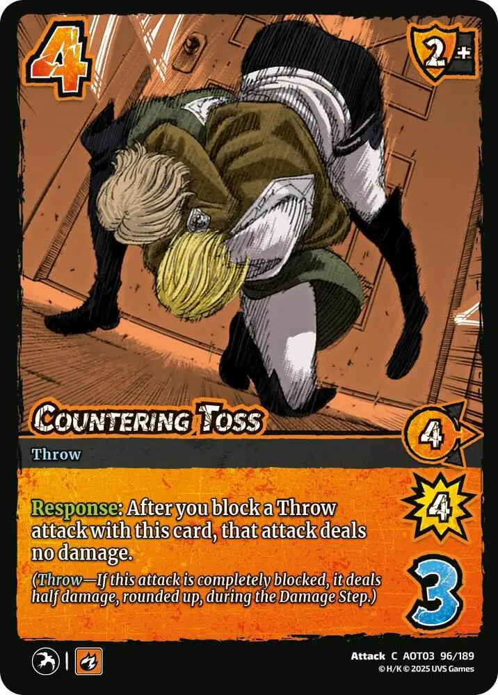 Countering Toss card front