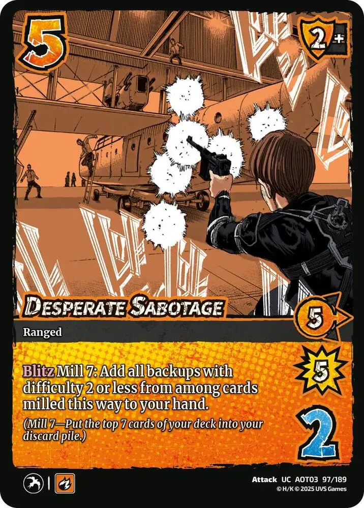 Desperate Sabotage card front