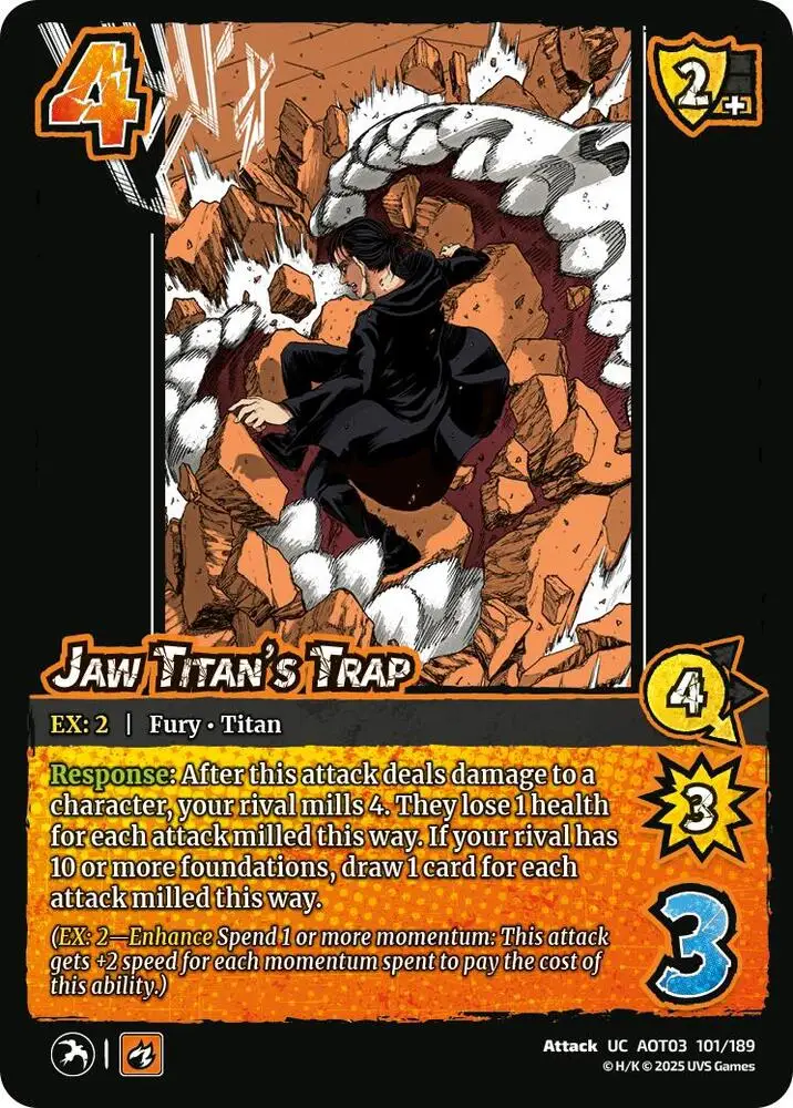 Jaw Titan's Trap card front