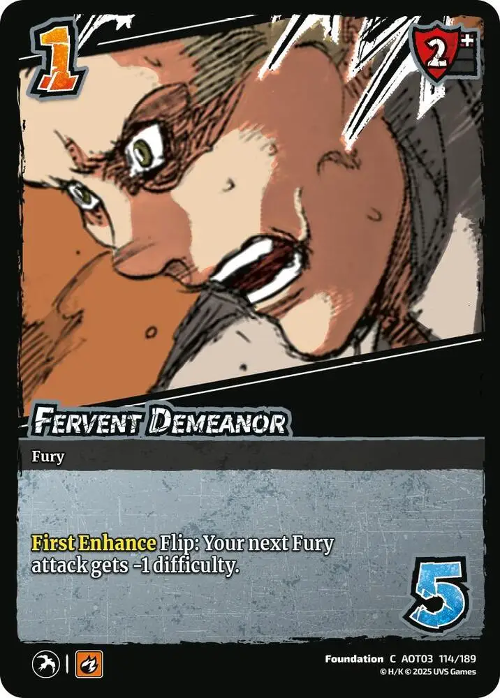 Fervent Demeanor card front