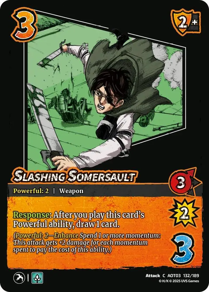 Slashing Somersault card front