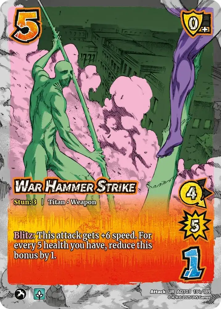 War Hammer Strike card front