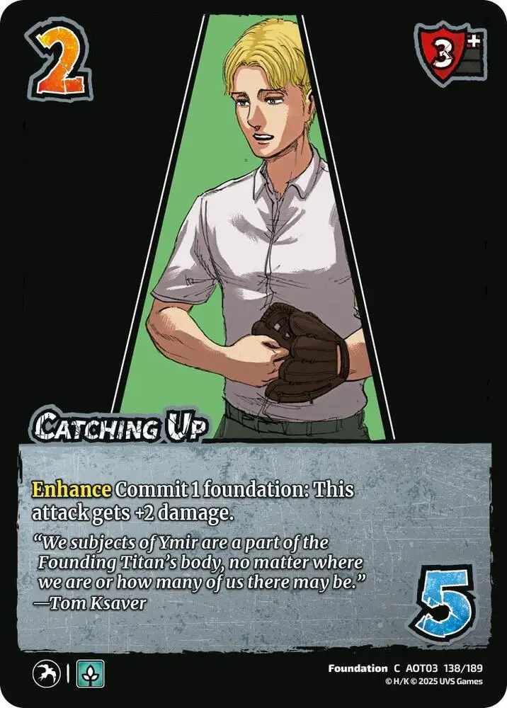 Catching Up card front