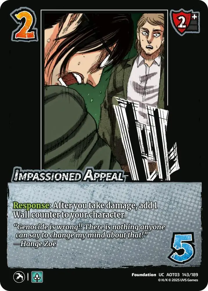 Impassioned Appeal card front