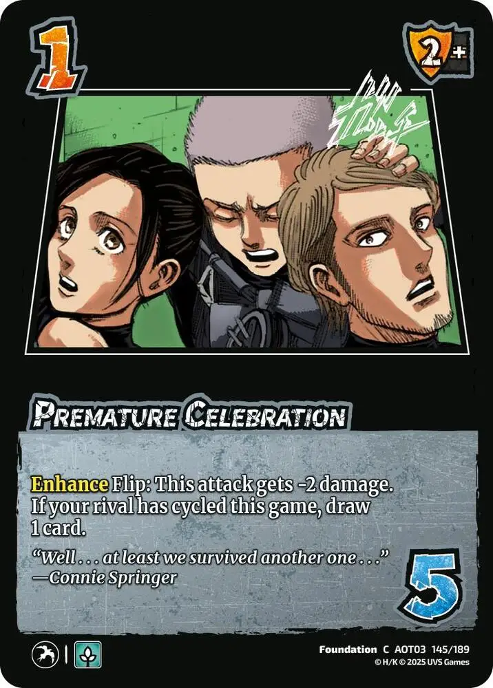 Premature Celebration card front