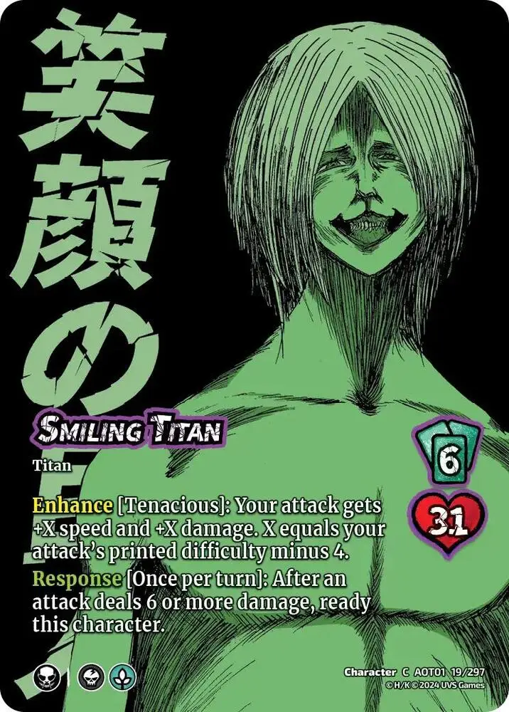 Smiling Titan card front