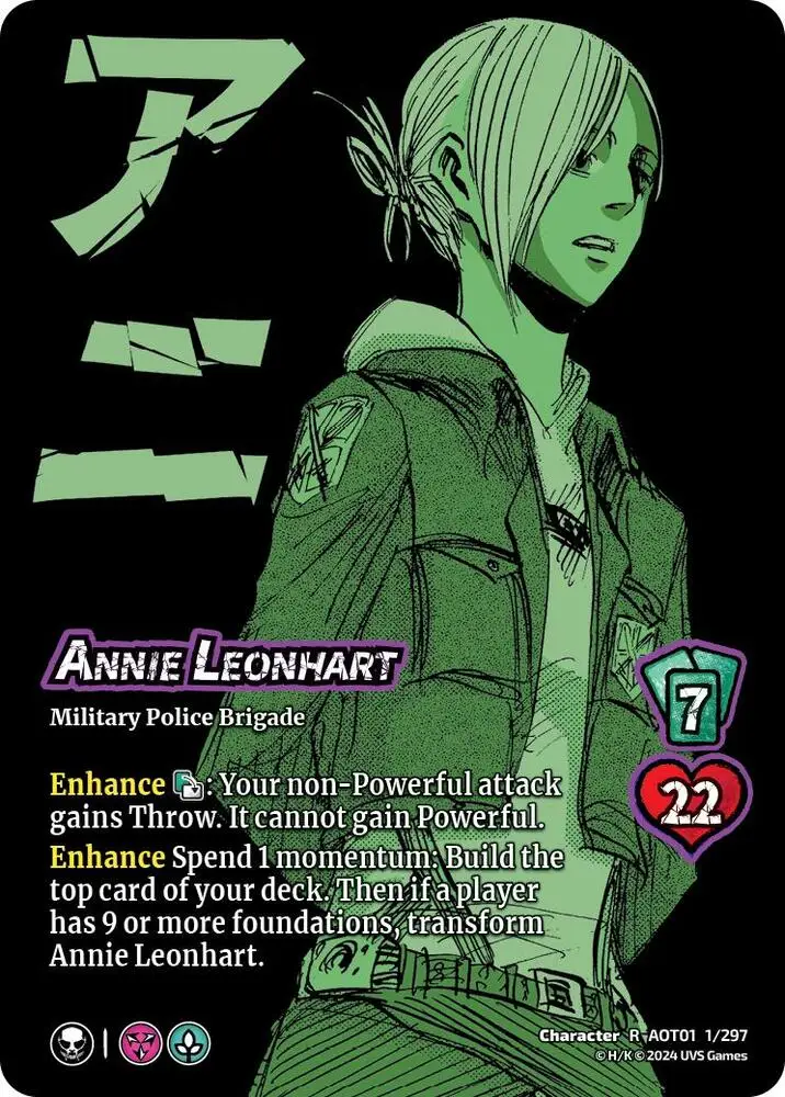Annie Leonhart // Annie, Female Titan card front