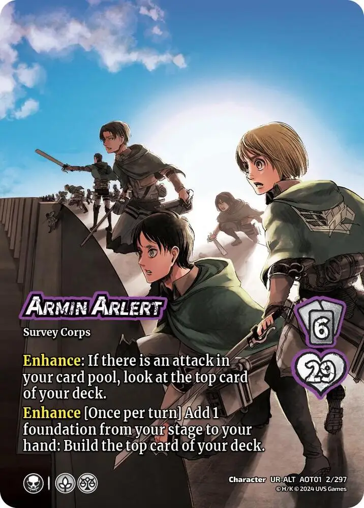 Armin Arlert (Alternate Art) card front