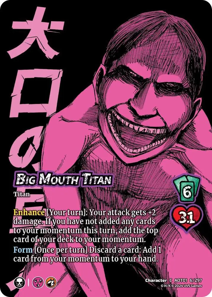 Big Mouth Titan card front
