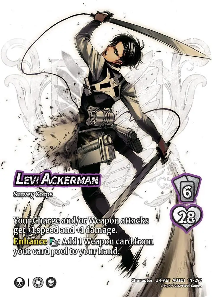 Levi Ackerman (Alternate Art) card front