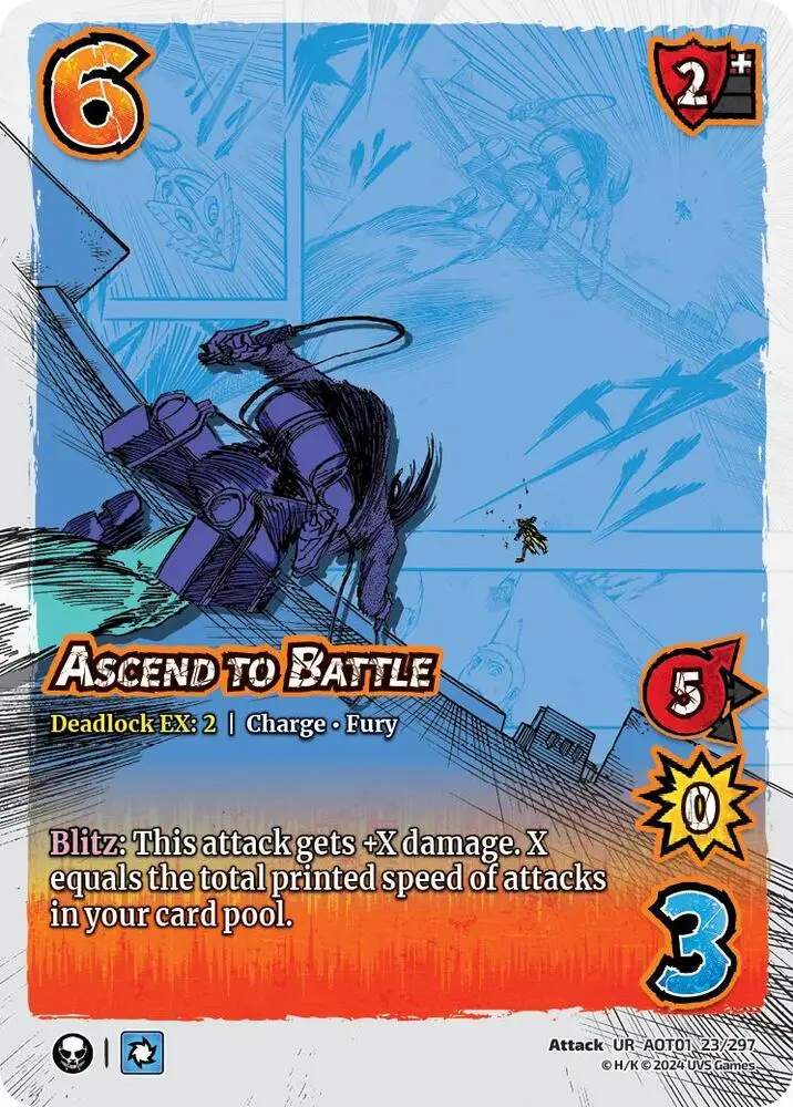 Ascend to Battle card front