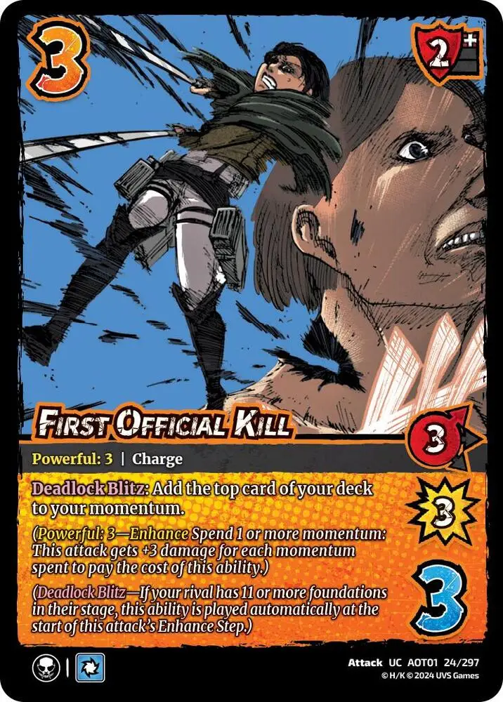 First Official Kill card front