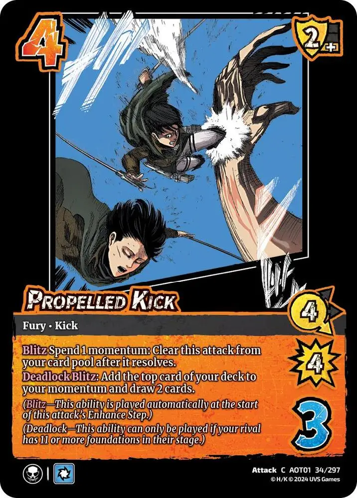 Propelled Kick card front