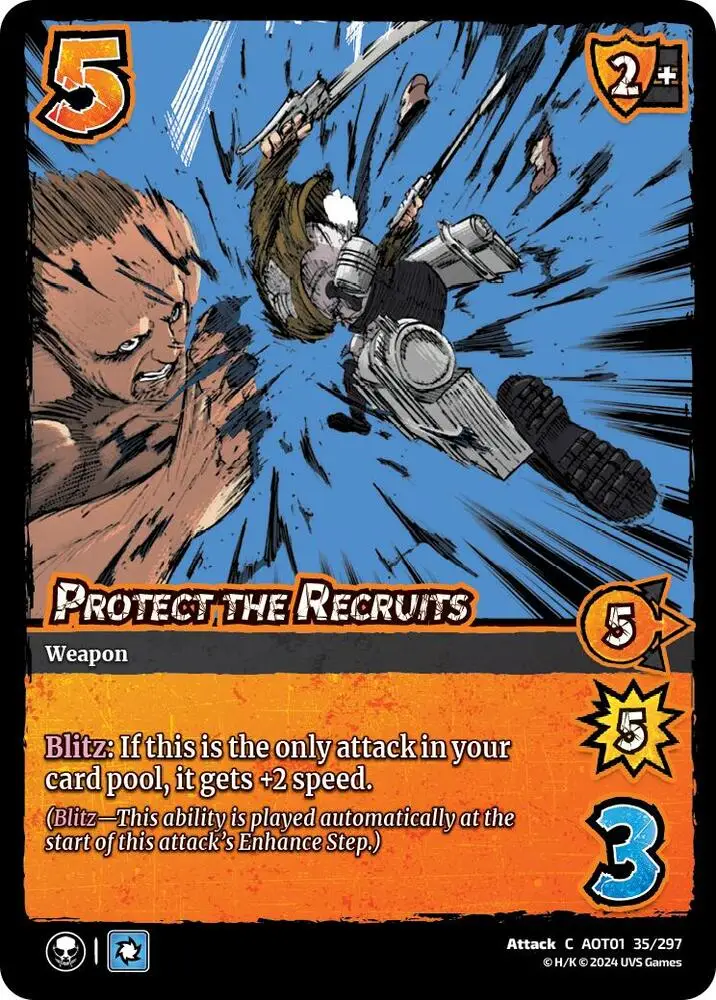 Protect the Recruits card front