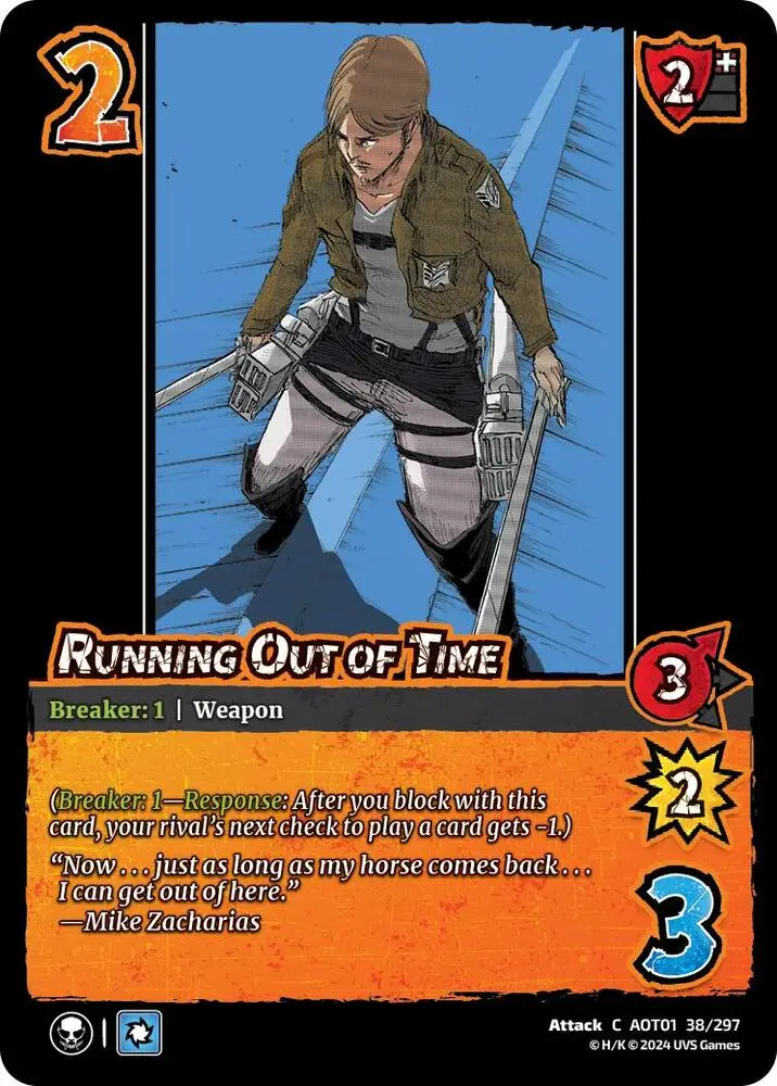Running Out of Time card front