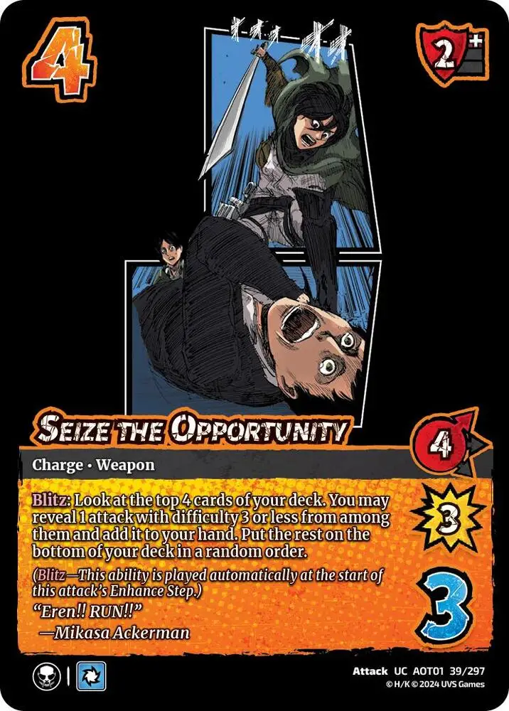 Seize the Opportunity card front