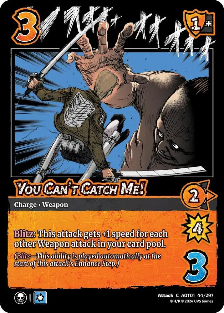 You Can't Catch Me! card front
