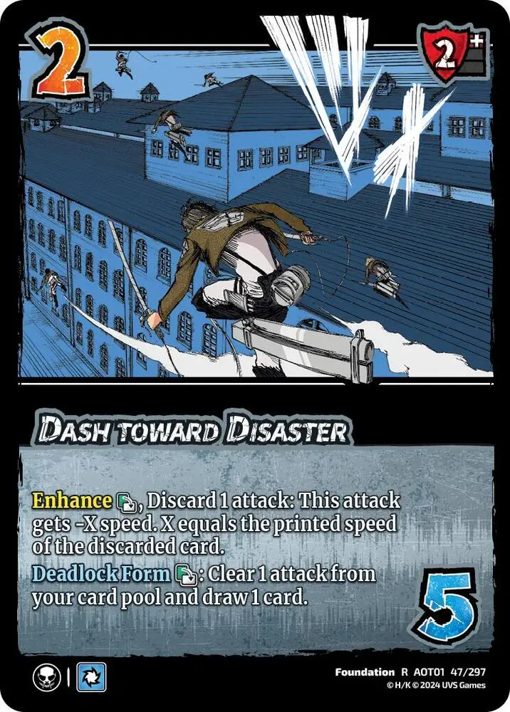 Dash toward Disaster card front