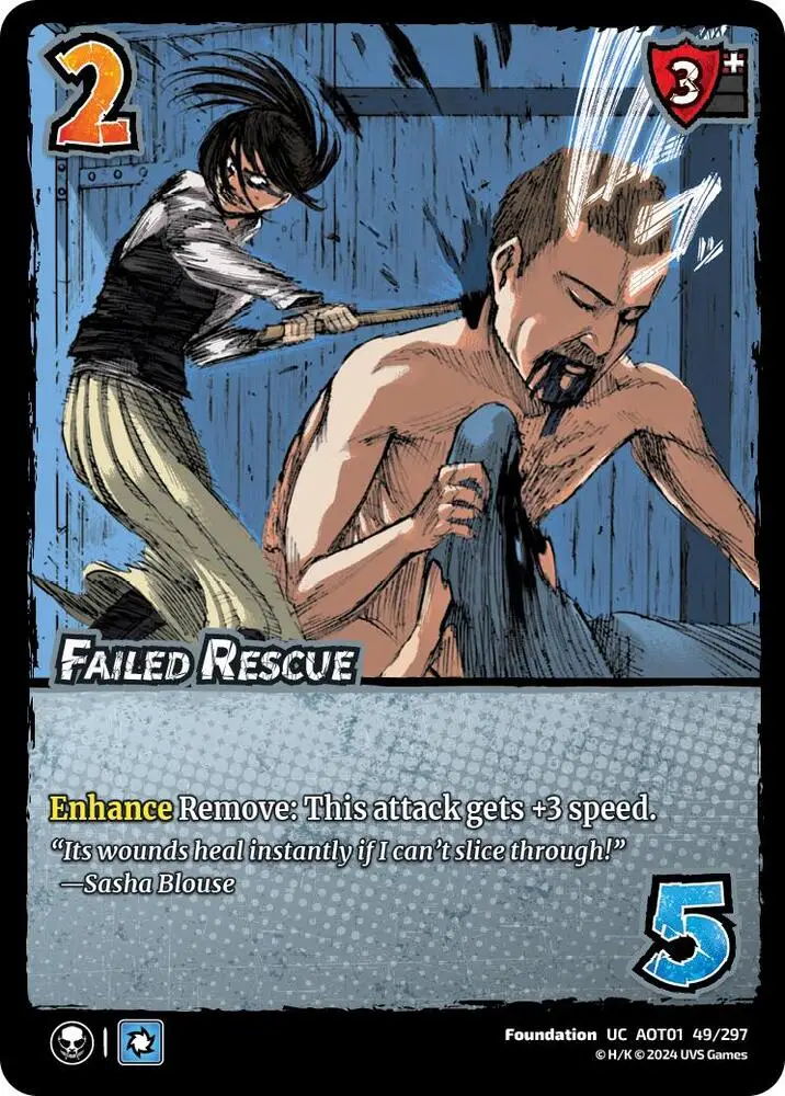 Failed Rescue card front