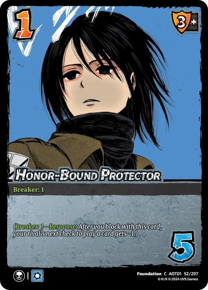 Honor-Bound Protector card front