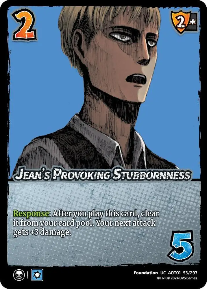 Jean's Provoking Stubbornness card front