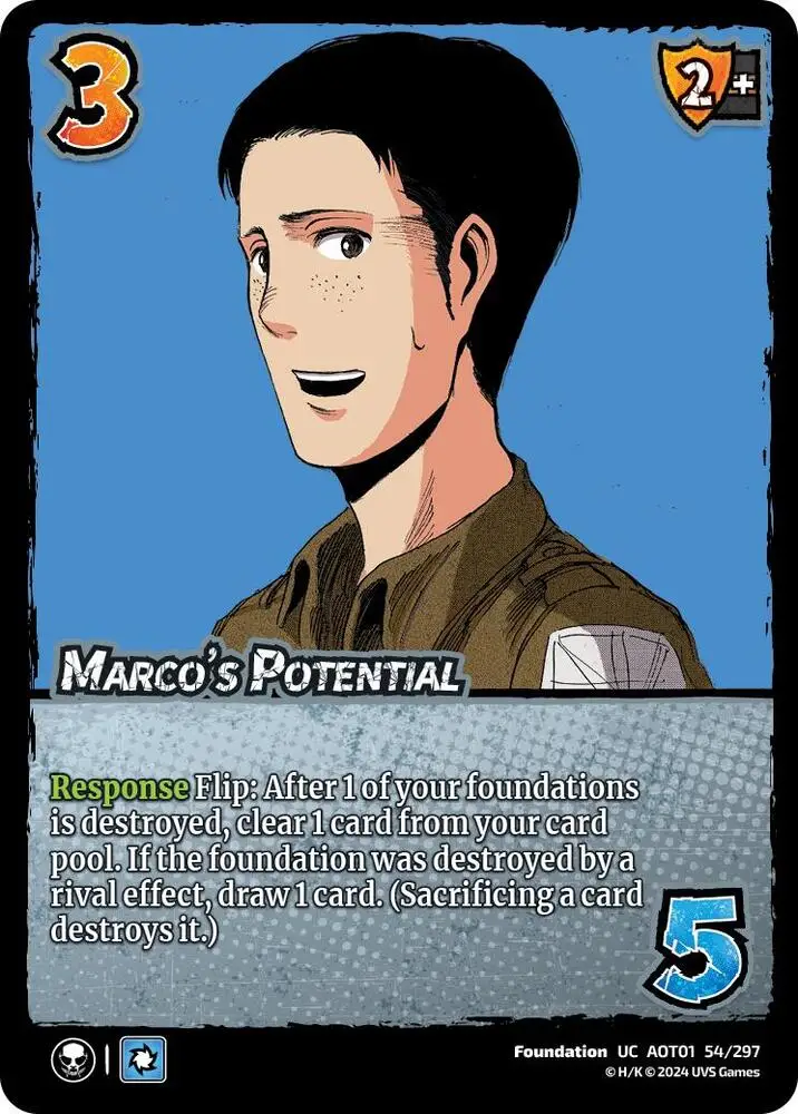 Marco's Potential card front