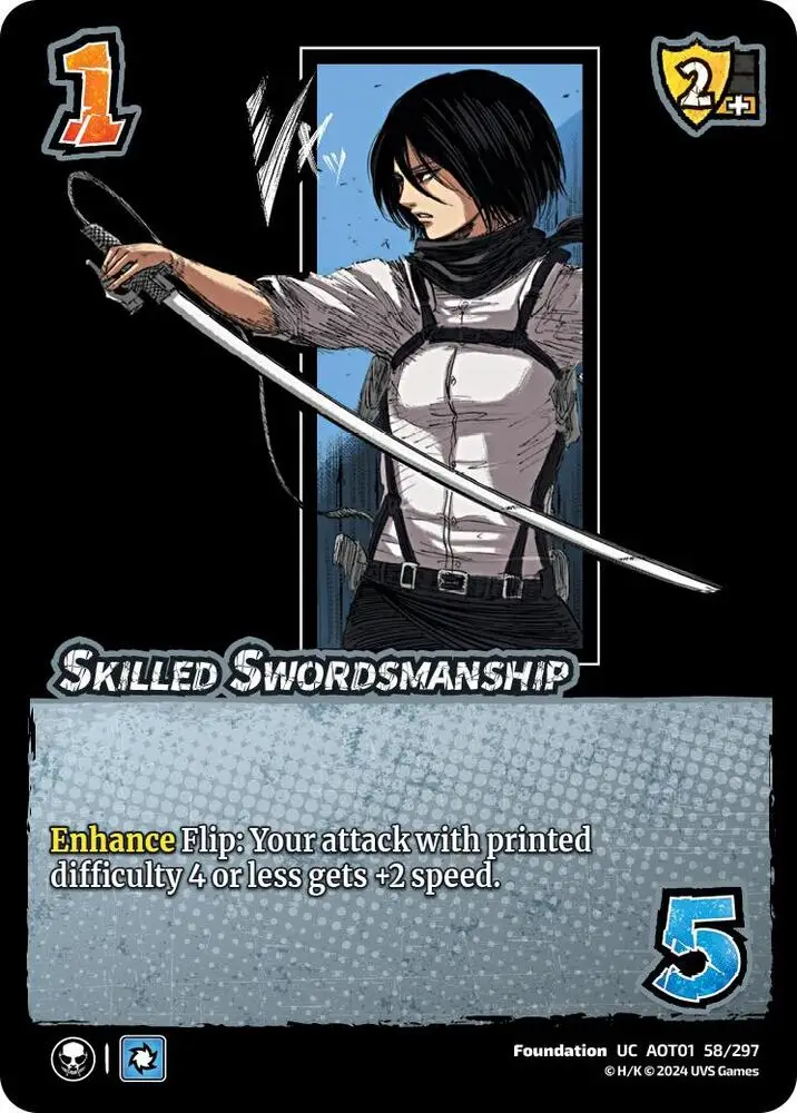 Skilled Swordsmanship card front