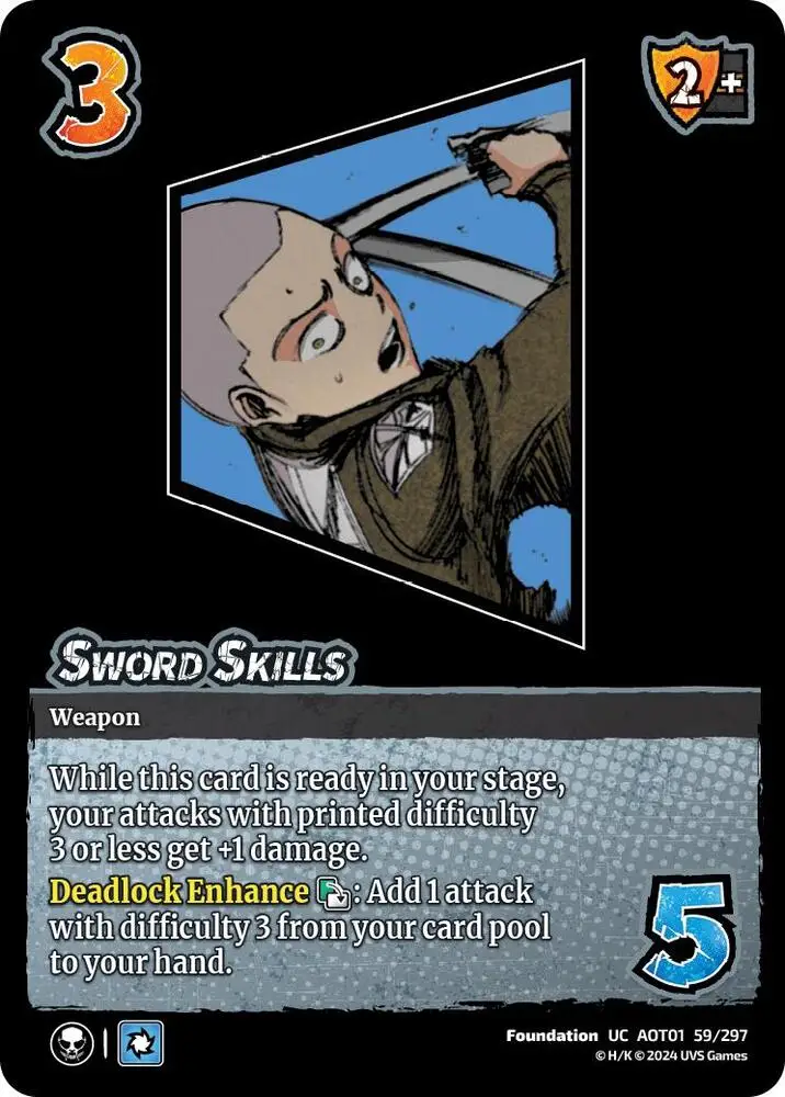 Sword Skills card front