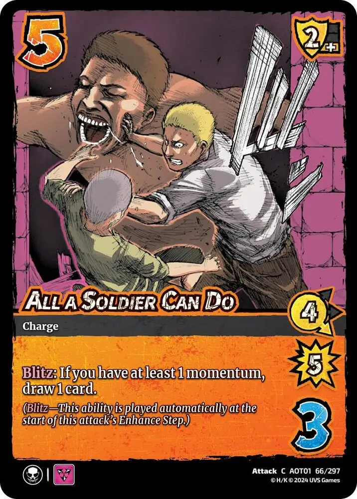 All a Soldier Can Do card front