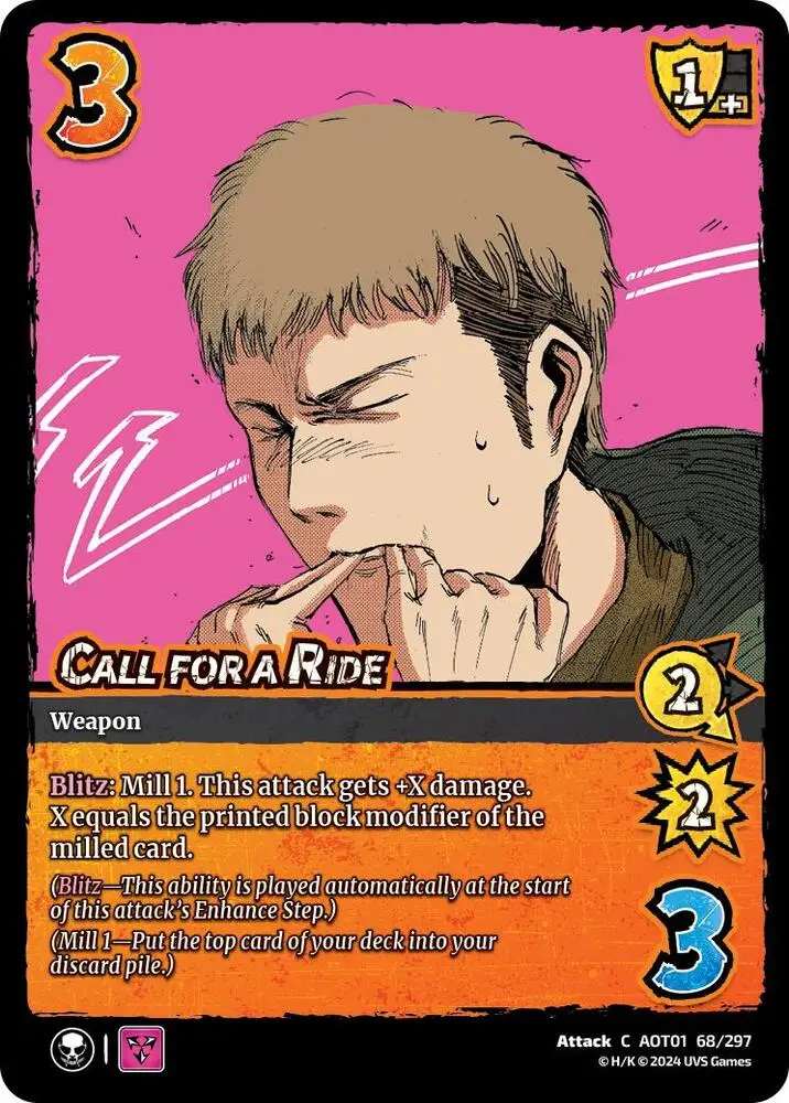 Call for a Ride card front