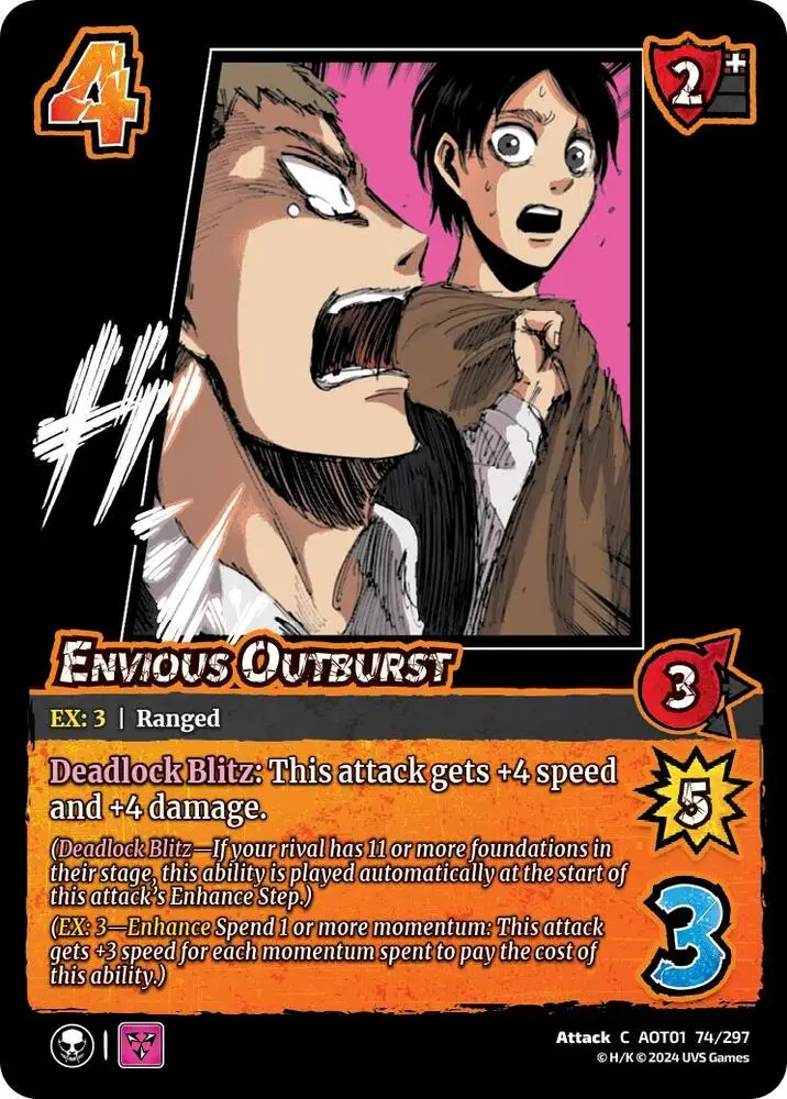 Envious Outburst card front