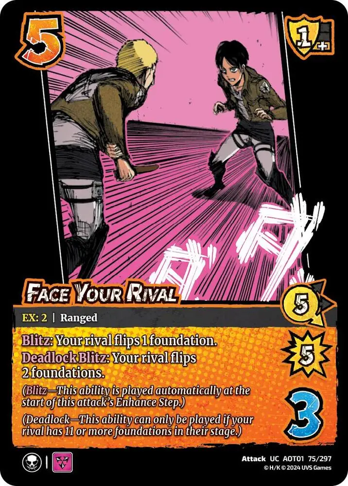 Face Your Rival card front