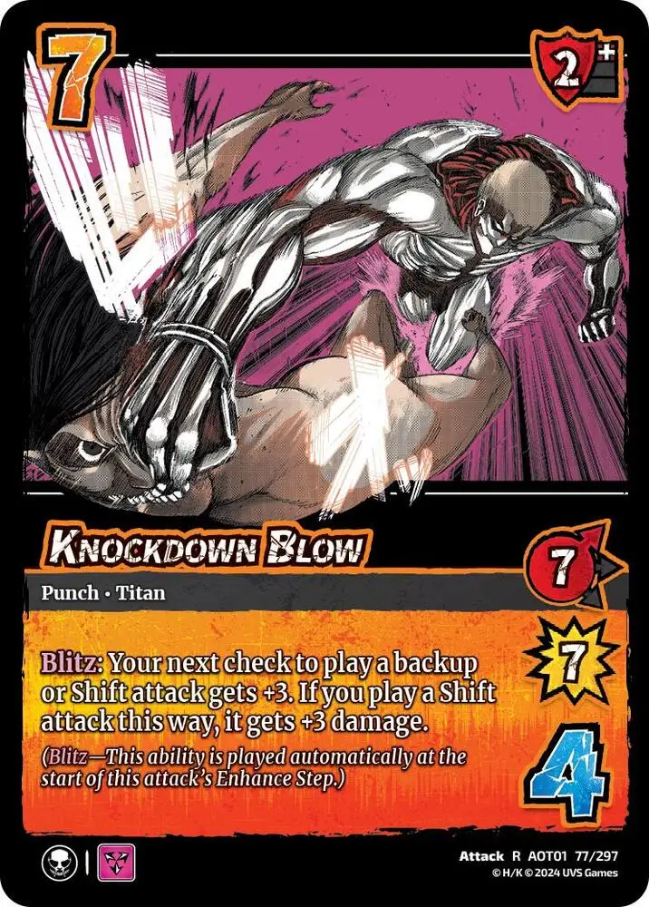 Knockdown Blow card front