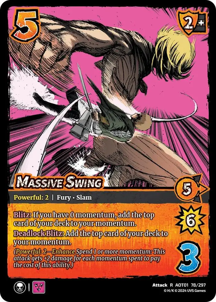 Massive Swing card front