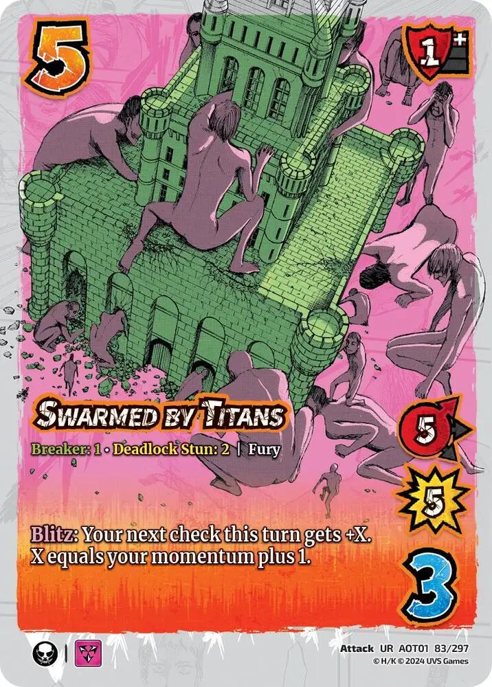 Swarmed by Titans card front