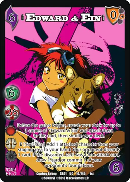 Edward & Ein card front