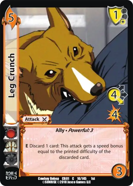 Leg Crunch card front